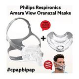 Philips Amara View Uyku Apnesi Maskesi Medium+Large - Turuncu