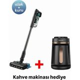 Philips Aqua Dikey Şarjlı Süpürge + Series 5000 HDA150 Türk Kahve Makinesi Hediyeli - Yeşil