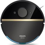 Philips Aqua Islak ve Kuru Temizlik Robotu, Güçlü 5200 Mah Li-Ion PIL,5000 Pa Emiş Gücü, 360 Lazer Navigasyon, EPA11 Filtre, Homerun Mobil Uygulaması - Siyah