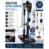 Philips Aquatrio 9000 Islak & Kuru Kablosuz Dikey Süpürge | Süpürme + Silme + Kurutma - Siyah
