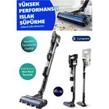 Philips Aquatrio Premium Dikey Süpürge 9000 Serisi Kablosuz Islak & Kuru Temizlik Özelliği ile 180 M²'ye Kadar - Gümüş