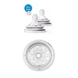 Philips Avent %100 Natural Biberon Yumuşak Emziği Orta Akışlı 3 Delikli 2'li Biberon Emziği 3 Ay+
