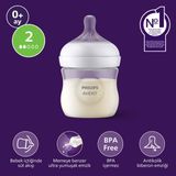 Philips Avent 125ml Doğal Tepkili PP Biberon Antikolik Özellikli Renkli Silikon Malzeme