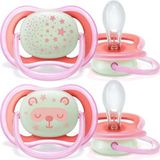 Philips Avent 18+ Ay Ultra Air Emzik Pembe