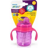 Philips Avent 200 ml 6 Ay+ Yumuşak Uçlu Damlatmaz Bebek Bardağı - Pembe