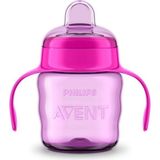 Philips Avent 200 ml Eğitici Damlatmaz Bardak Pembe Renk 6 Ay ve Üstü İçin Kolay Temizlenebilir
