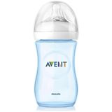 Philips Avent 260 ml Mavi Natural PP Biberon Yumuşak Emzik ile Doğal Beslenme Sağlar