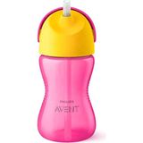 Philips Avent Bendy Pembe Pipetli Alıştırma Bardağı 300 ml - 4 Ay