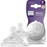 Philips Avent Doğal Tepkili 2'li Biberon Emziği, 6 Numara, SCY966/02