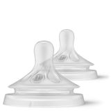 Philips Avent Doğal Tepkili Biberon Emziği, 2’li Paket, 0 Ay+, 1 Numara, Akıtmaz Emzik, Kolik ve Gaz Önleyici, BPA İçermez, SCY961/02