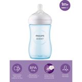 Philips Avent Doğal Tepkili Natural Response Pp Biberon 260 ml 1+ Ay Mavi - 100 ml - Şeffaf
