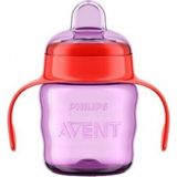 Philips Avent Eğitici Damlatmaz Bardak Pembe Yumuşak Silikon Uç ile Kolay Temizlik Kapasite