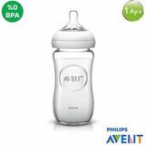 Philips Avent Natural 1m+ Cam Biberon 240 ml Hızlı Akış Silikon Malzeme ile Tekli