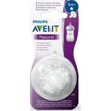 Philips Avent Natural Biberon Emziği - 2351-Damaklı Yavaş Akış