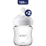 Philips Avent Natural Cam Biberon 0m+ 120 ml x 2 - Şeffaf