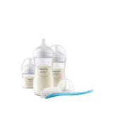 Philips Avent Natural Response 0+ Ay 3'lü Biberon Ve Biberon Fırçası Seti - Şeffaf