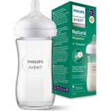 Philips Avent Natural Response Cam Biberon 1 Ay+ 240 Ml, Tepkili Biberon Emziği SCY933/01 - Şeffaf