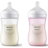 Philips Avent Natural Response Doğal Tepkili Biberon 260ML 1+ Ay + 260ML Pembe 1+ Ay + Cam Değildir