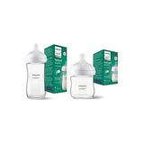Philips Avent Natural Response Doğal Tepkili Cam Biberon, 2'li Set, 120ml + 240ml, 0+ Ay ve 1+ Ay, BPA İçermez