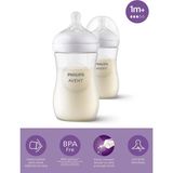 Philips Avent Natural Response Pp 2'li Biberon Seti, 1+ Ay 260ML SYC903/02 - Beyaz - 260 ml