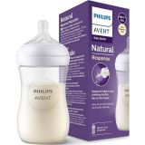 Philips Avent Natural Response Pp Biberon 1 Ay+ 260 Ml, Tepkili Biberon Emziği Scy903/01