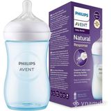 Philips Avent Natural Response Pp Pembe Biberon 1+ Ay 260 ml SCY903/11 - Mavi