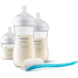 Philips Avent Natural Response Yenidoğan Hediye Seti, Doğal Tepkili Biberon Emziği, SCD837/12 - 2351-Damaklı Yavaş Akış - 0 - 1 Yaş