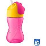 Philips Avent Pipetli Bardak, 12 Ay+, 300 Ml, Desenli, Damlatmaz, Kolay Tutuş, Bulaşık Makinesind - Çok Renkli