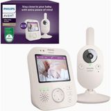 Philips Avent Premium Kameralı Bebek Telsizi 3.5” Ekran-Gece Görüşü - Krem