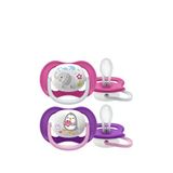 Philips Avent Scf080 Ultra Air Pembe Mor 6-18 Ay Silikon 2'li Emzik