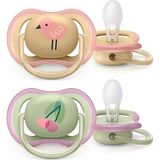 Philips Avent SCF085/13 Ultra Air Emzik 0-6 Ay 2li Kız - 0 - 6 Ay - Renkli