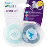 Philips Avent SCF222/01 Ultra Soft 2li Emzik 0-6 Ay - Erkek - 0 - 6 Ay - Açık Mavi