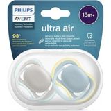 Philips Avent SCF349/01 Ultra Air Emzik 18 Ay+ 2li Erkek - Siyah