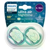 Philips Avent SCF376/13 Ultra Air 6-18 Ay 2'li Erkek Gece Emzik