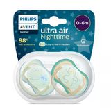 Philips Avent Scf376/18 Ultra Air Gece Emzik 0-6 Ay 2Li Erkek