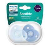 Philips Avent Soothie Emzik, 0‑6 Ay Erkek Bebekler için, 2’li Paket, Ortodontik Silikon, BPA İçermez, Tek Parça Tasarım, Hastane Onaylı, Taşıma Kutulu, SCF099/21