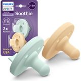 Philips Avent Soothie Emzik, %100 Silikon, 0-3 Ay, Bpa Içermez, Yeşil & Sarı, 2'li Paket, SCF191/21 - Yeşil - Sarı - 0 - 3 Ay