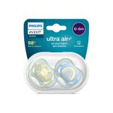 Philips Avent Ultra Air 0-6 Ay 2'li Mavi ve Yeşil Desenli Emzik