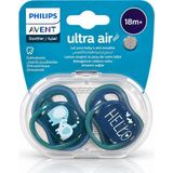 Philips Avent Ultra Air 18+ Ay Ortodontik Emzik 2’li Paket – Bpa Içermez, Ultra Hava Akışlı, Mavi/yeşil - Mavi - Yeşil