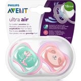 Philips Avent Ultra Air 2li Desenli Gece Emziği +18 Ay - Kız - 18+ Ay - Pembe