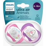 Philips Avent Ultra Air 2'li Emzik 6-18AY Pembe/mor (5 Adet)