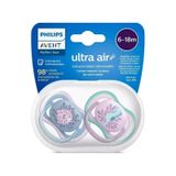 Philips Avent Ultra Air 2li Kız Bebek Emzik 6-18 Ay Kız Çok Renkli