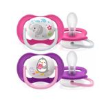 Philips Avent Ultra Air Animals Emzik, 6-18 Ay, Kız, Pembe