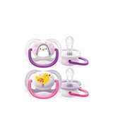 Philips Avent Ultra Air Beyaz Mor 0-6 Ay Silikon 2'li Emzik