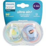 Philips Avent Ultra Air Emzik 0-6 Ay 2li Kız SCF085/12 - 0 - 6 Ay - Mavi - Yeşil
