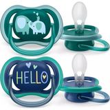 Philips Avent Ultra Air Emzik +18 Ay 2li Erkek SCF349/18 - Standart - Çok Renkli
