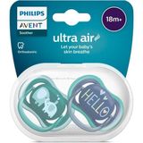 Philips Avent Ultra Air Emzik 18+ Ay, 2'li Paket, Erkek, SCF349/18 - 0 - 3 Yaş - Çok Renkli