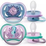 Philips Avent Ultra Air Emzik 6-18 Ay 2li Kız SCF085/61 - Pembe - Mavi - 6 - 18 Ay