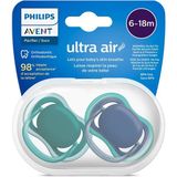 Philips Avent Ultra Air Emzik 6-18 Ay, 2'li Unisex, SCF085/31 - Renkli - 6 - 18 Ay
