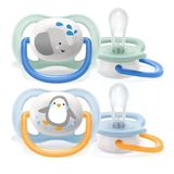 Philips Avent Ultra Air Emzik, Erkek Bebekler İçin 0-6 Ay, 2’Li Paket, Ortodontik Silikon, Geniş Hava Delikli, Mikrodalga Sterilize Edilebilir, B